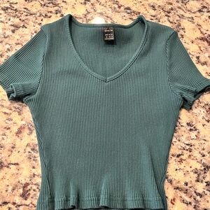 Shein size extra small green crop top